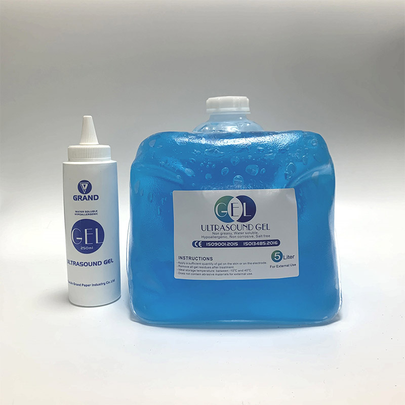 Прозрачный и синий гель